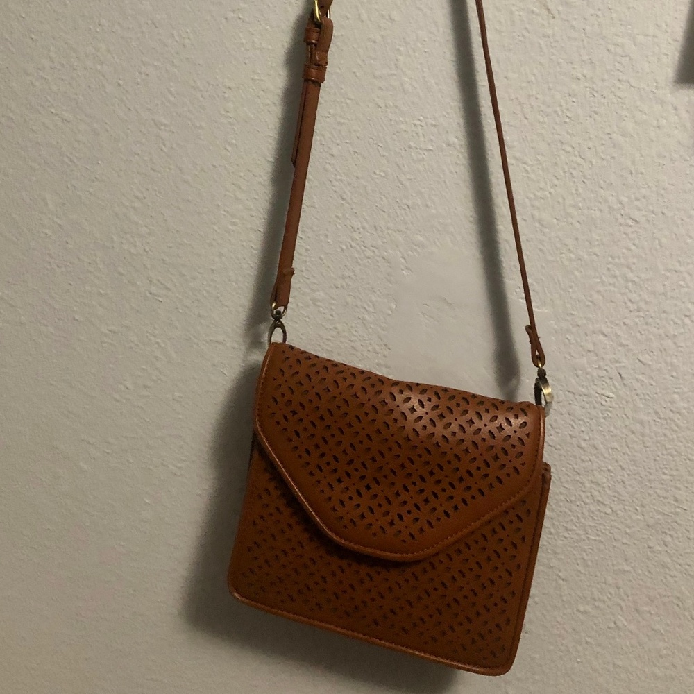 Brown cross over bag from Francesca's